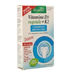 VITAMINA D3 VEGETALE + K2 ALSIROYAL