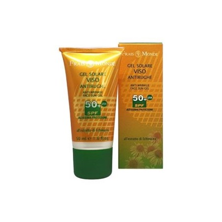 Gel Solare Viso Antirughe SPF 50+ FRAIS MONDE