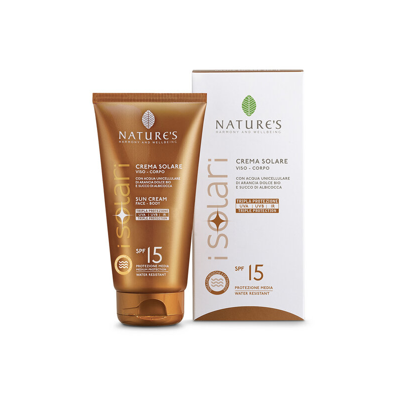 Crema Solare Viso-Corpo SPF 15 isolari NATURE'S