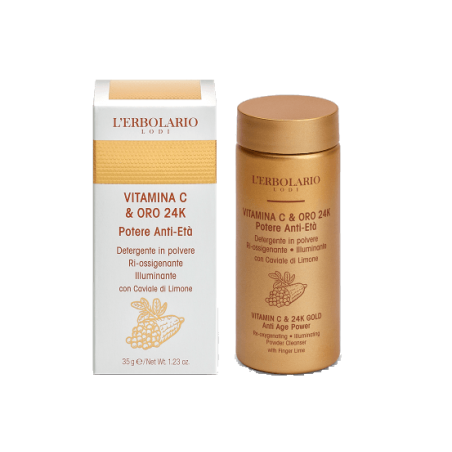 Vitamina C & Oro 24K Detergente Viso in Polvere L'ERBOLARIO